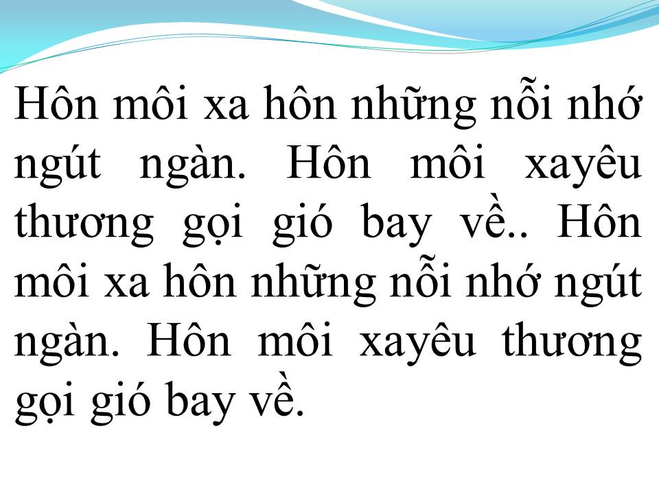 Lời bài hát HÔN MÔI XA