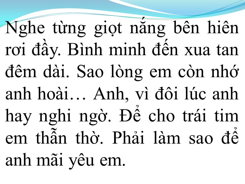 Lời bài hát HONEY
