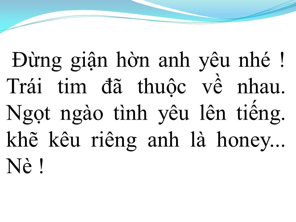 Lời bài hát HONEY