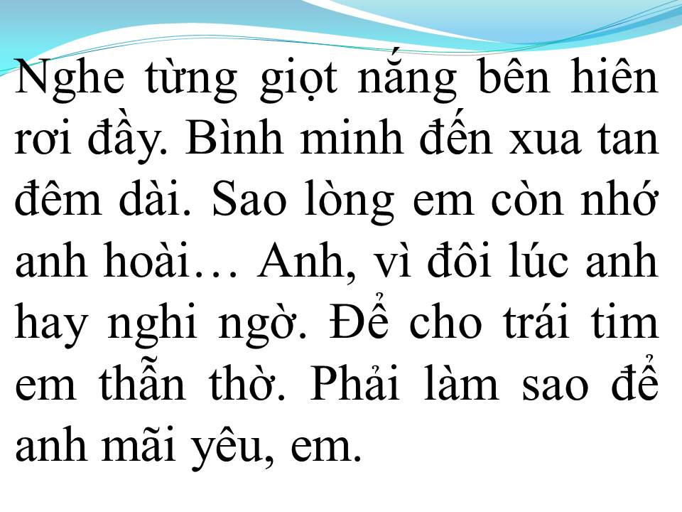 Lời bài hát HONEY