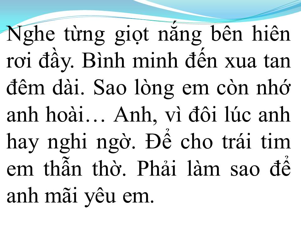Lời bài hát HONEY