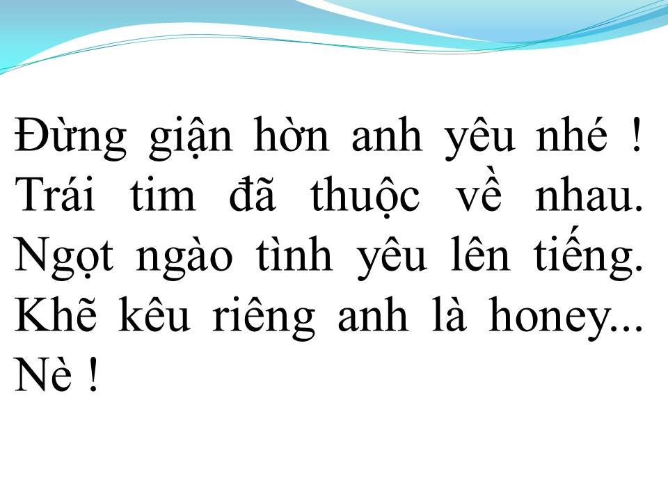 Lời bài hát HONEY