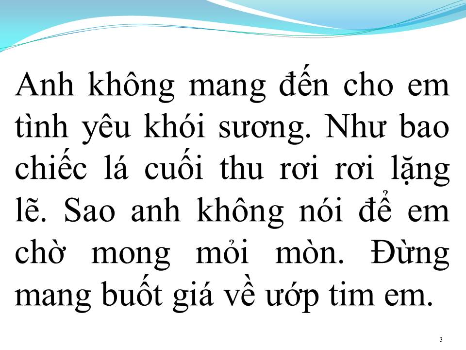Lời bài hát HỨA ĐI ANH