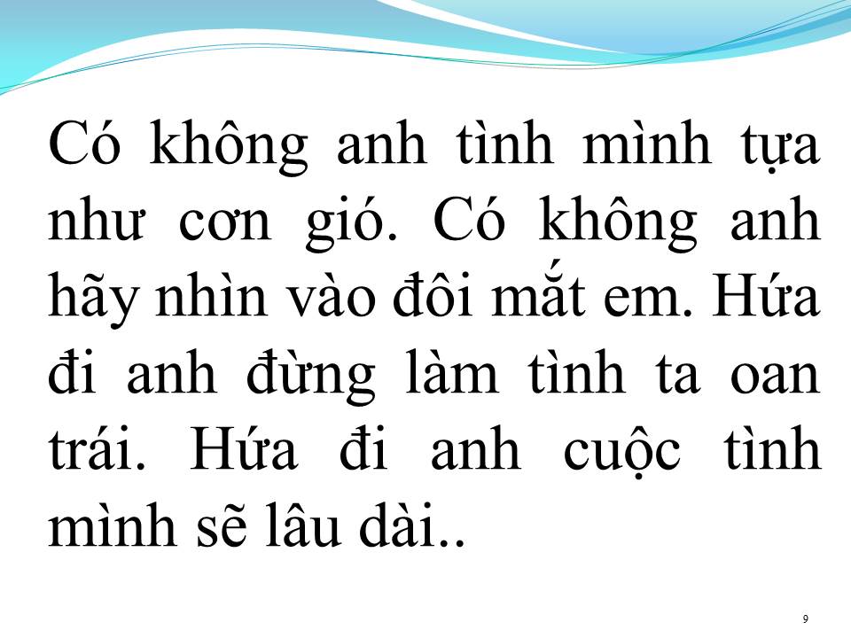 Lời bài hát HỨA ĐI ANH