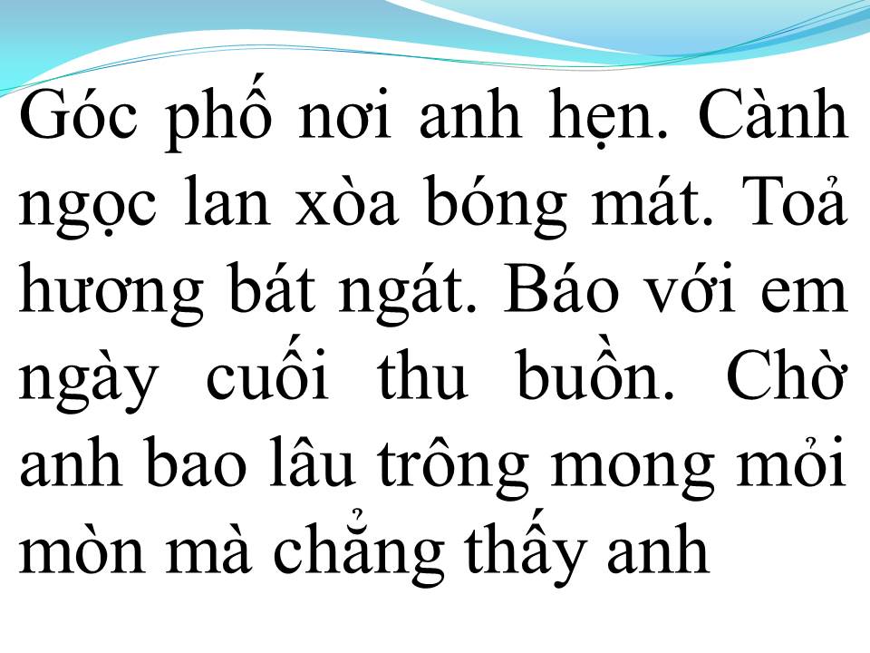 Lời bài hát HƯƠNG NGỌC LAN
