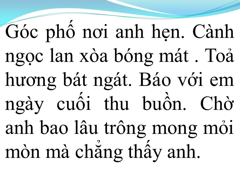 Lời bài hát HƯƠNG NGỌC LAN