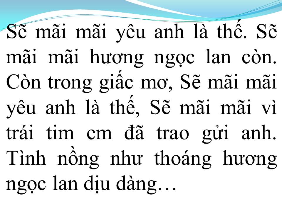 Lời bài hát HƯƠNG NGỌC LAN
