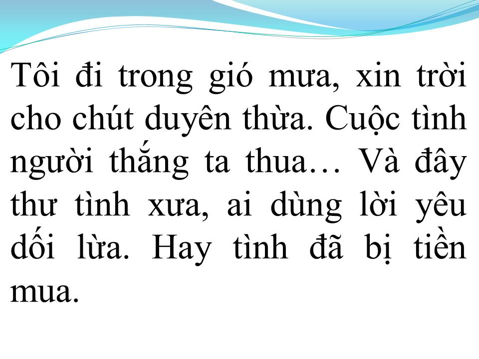 Lời bài hát HƯƠNG TÌNH CŨ