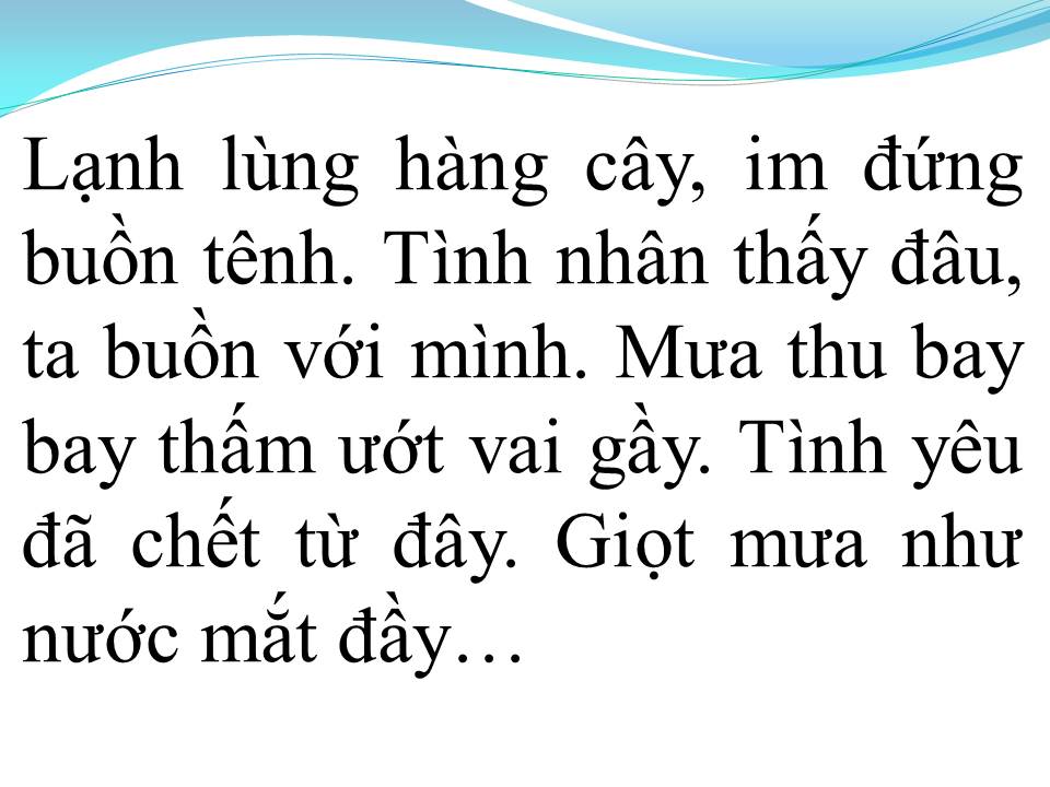 Lời bài hát HƯƠNG TÌNH CŨ
