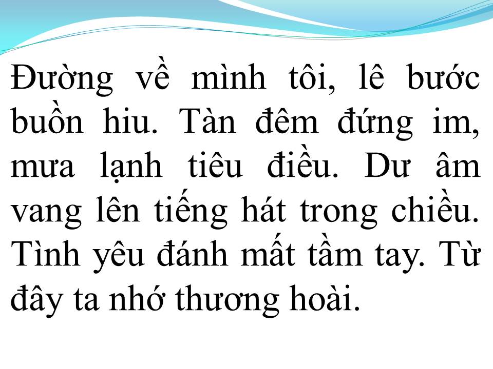 Lời bài hát HƯƠNG TÌNH CŨ