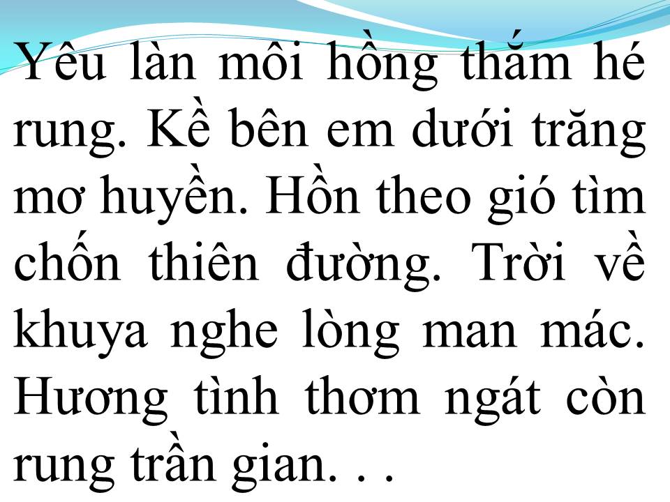 Lời bài hát HƯƠNG TÌNH