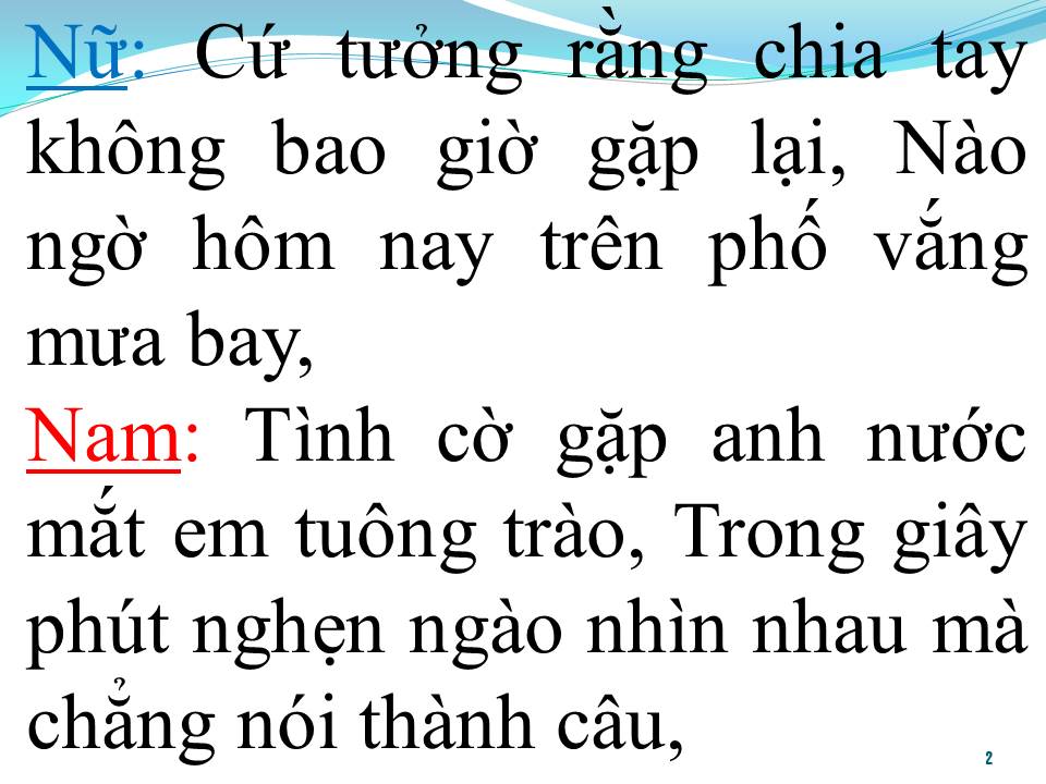 Lời bài hát CỨ NGỠ TÌNH PHÔI PHAI (SONG CA)