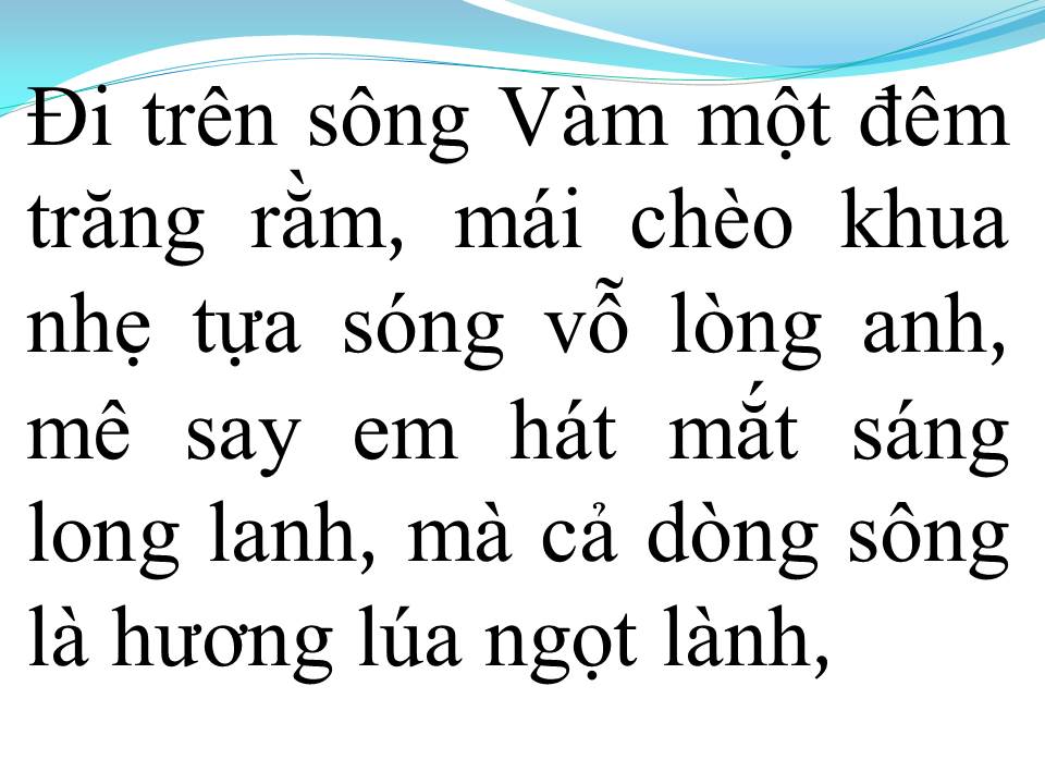 Lời bài hát DÒNG SÔNG VÀ TIẾNG HÁT