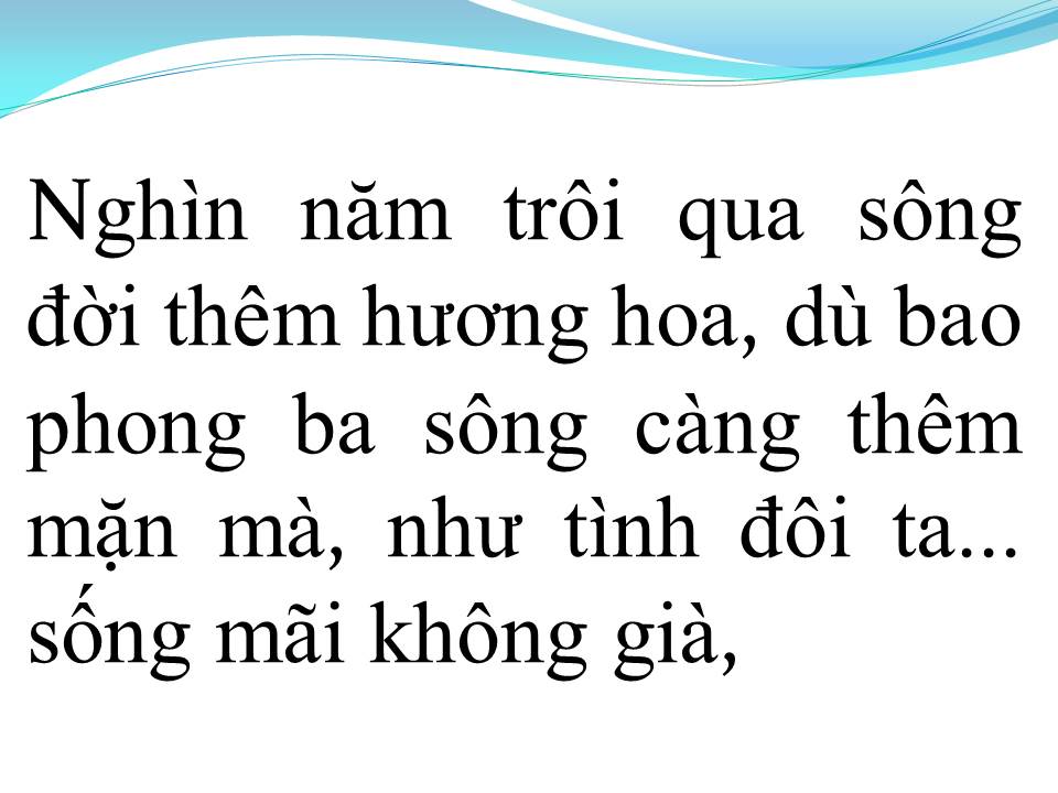 Lời bài hát DÒNG SÔNG VÀ TIẾNG HÁT