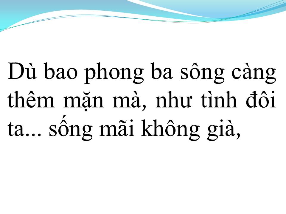 Lời bài hát DÒNG SÔNG VÀ TIẾNG HÁT