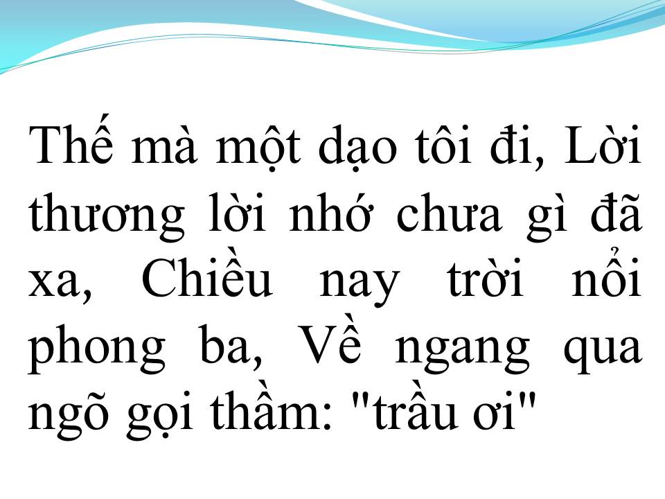 Lời bài hát TRẦU ƠI