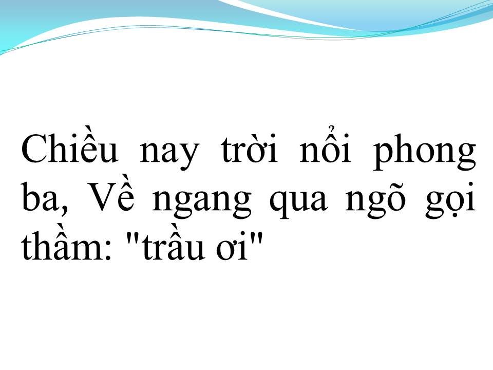 Lời bài hát TRẦU ƠI
