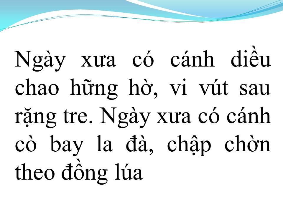 Lời bài hát NGÀY XƯA ƠI