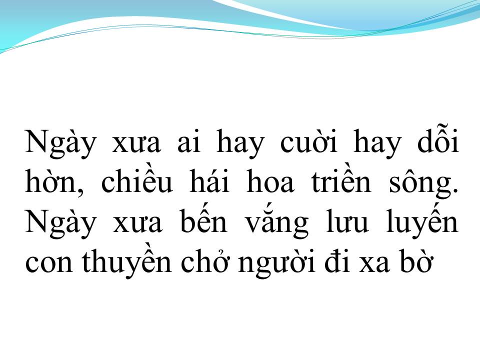 Lời bài hát NGÀY XƯA ƠI