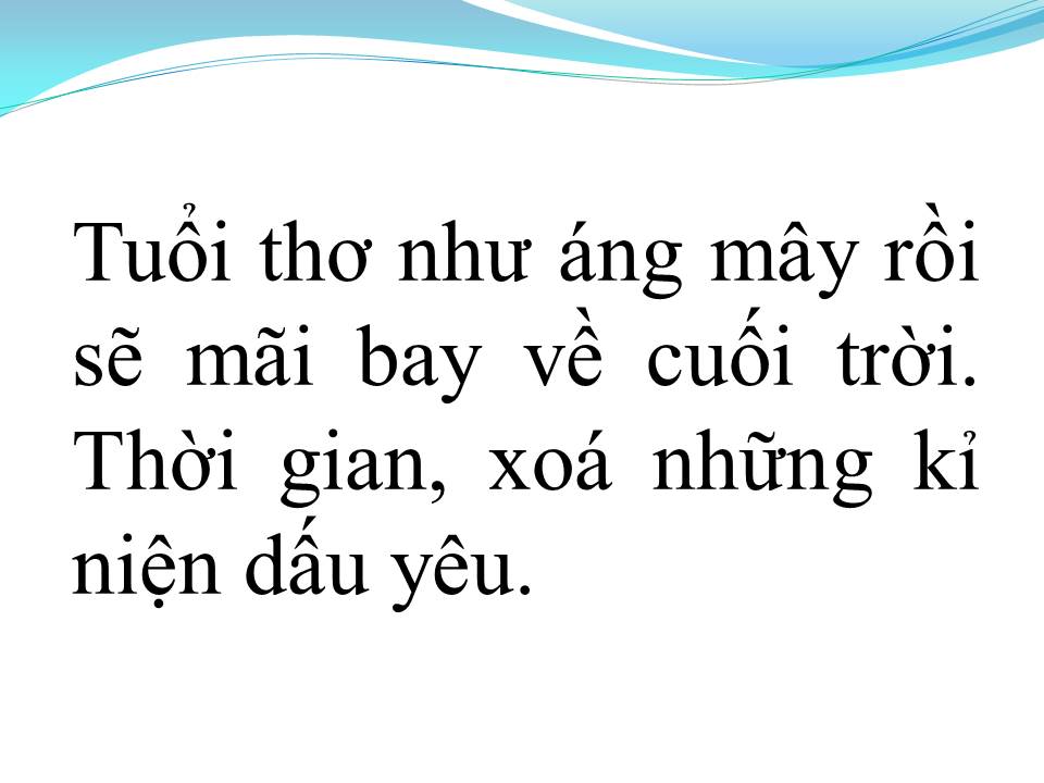 Lời bài hát NGÀY XƯA ƠI