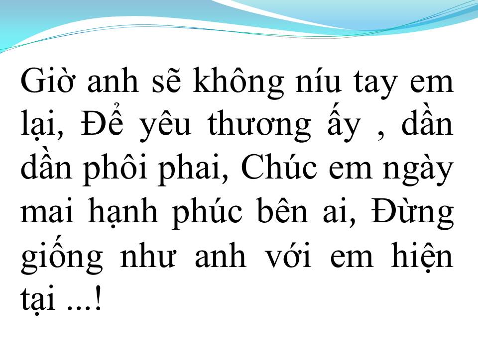 Lời bài hát YÊU VỘI VÀNG