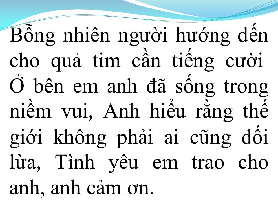 Lời bài hát CÁM ƠN THƯỢNG ĐẾ
