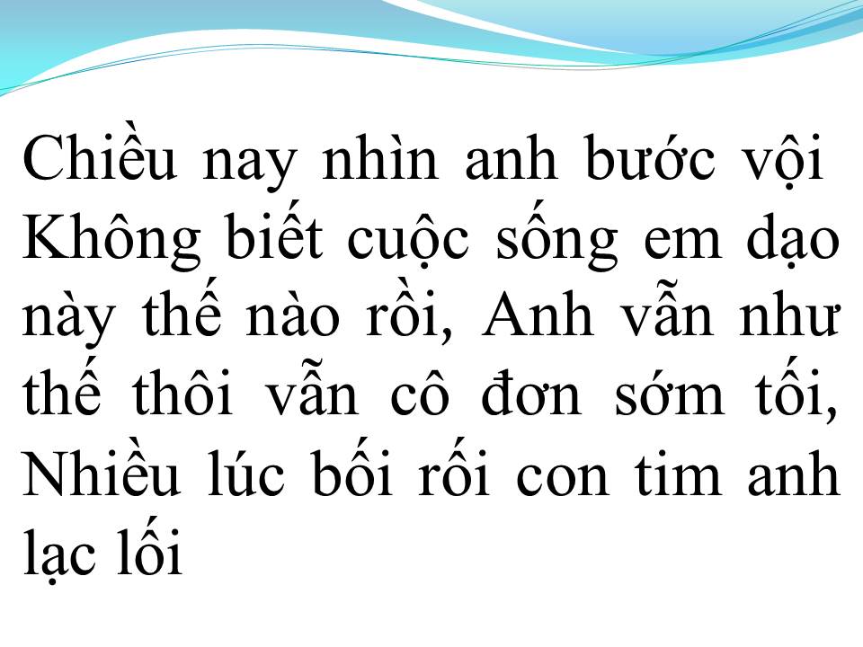 Lời bài hát HỎI THĂM NHAU