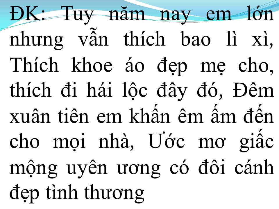 Lời bài hát ƯỚC NGUYỆN ĐẦU XUÂN