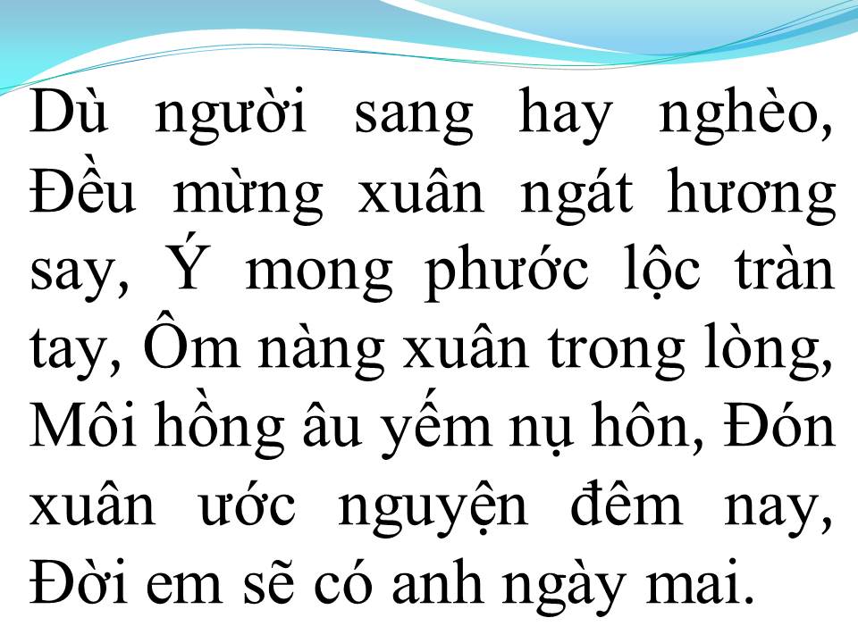Lời bài hát ƯỚC NGUYỆN ĐẦU XUÂN