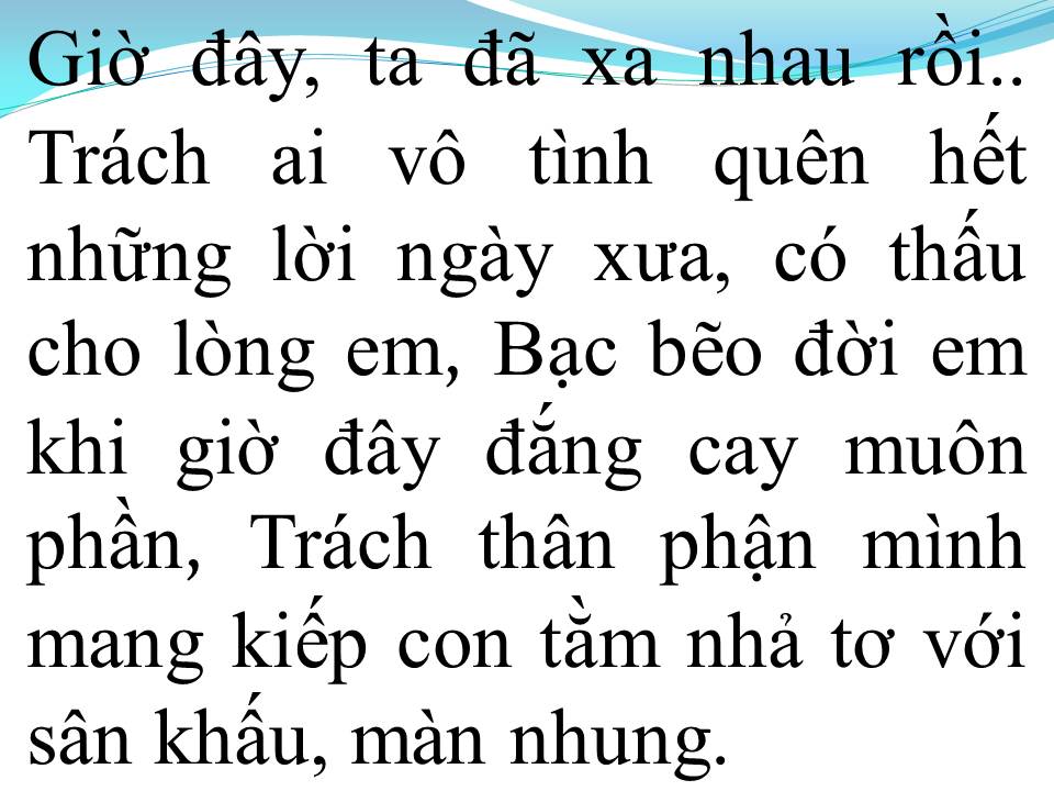 Lời bài hát TRÁCH AI VÔ TÌNH 2