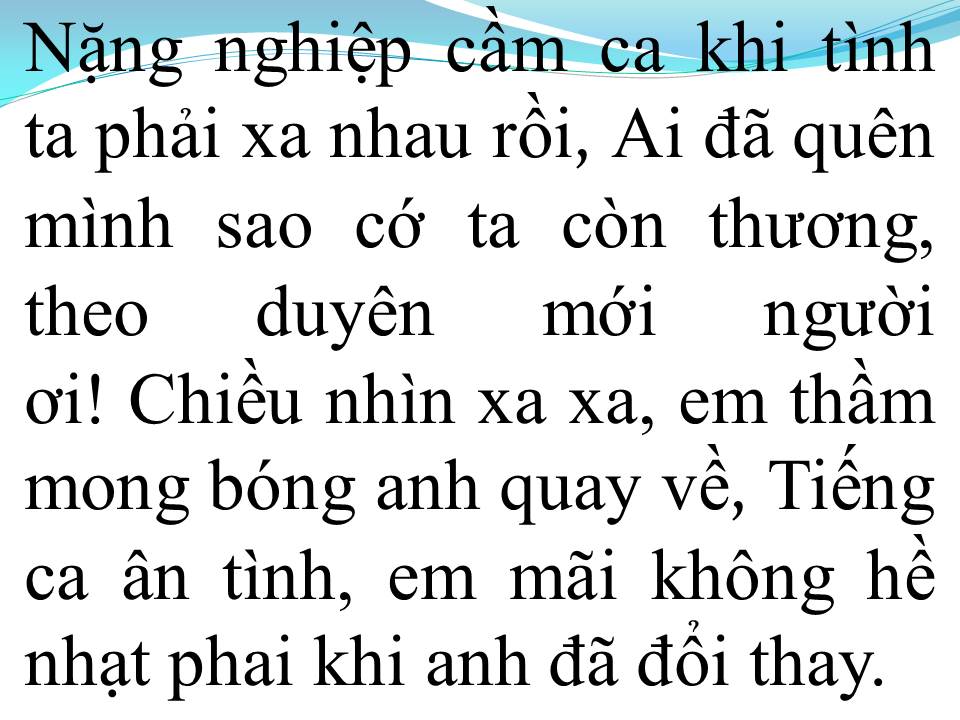 Lời bài hát TRÁCH AI VÔ TÌNH 2