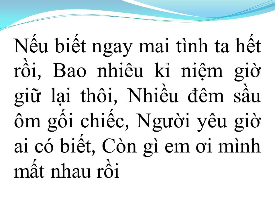Lời bài hát CAY ĐẮNG