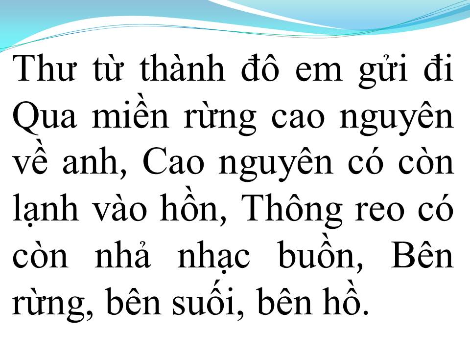 Lời bài hát THƯ TÌNH EM GÁI