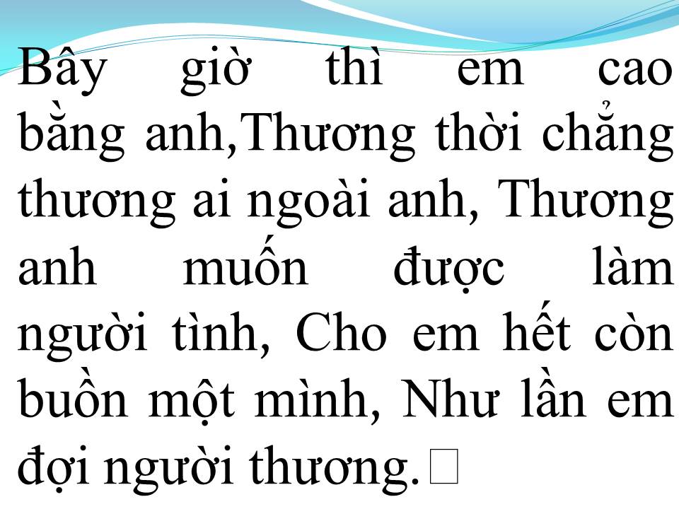 Lời bài hát THƯ TÌNH EM GÁI