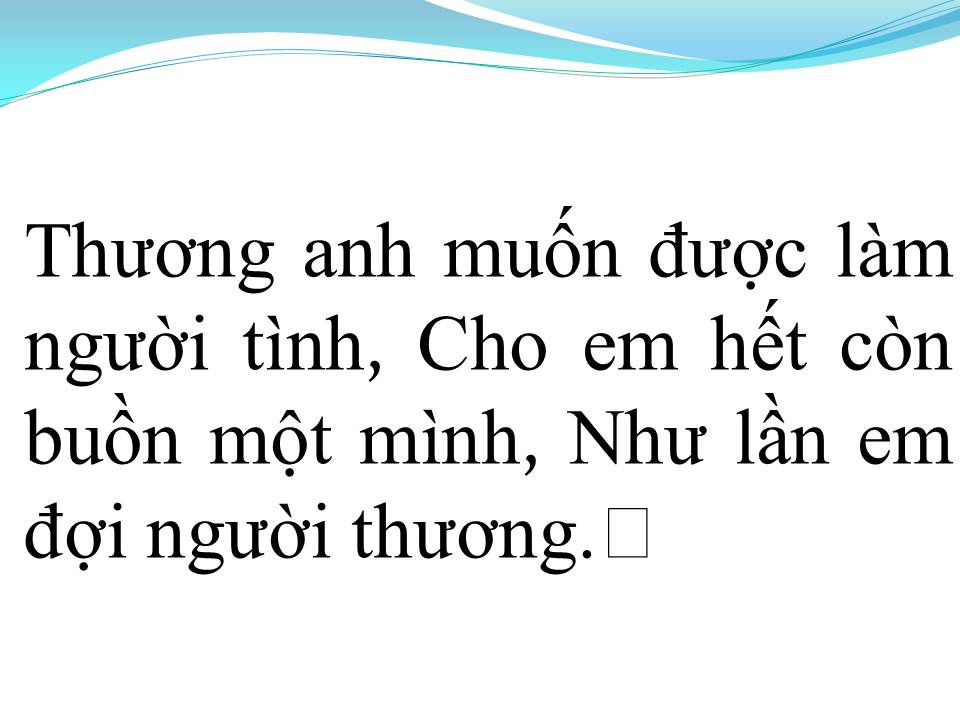 Lời bài hát THƯ TÌNH EM GÁI