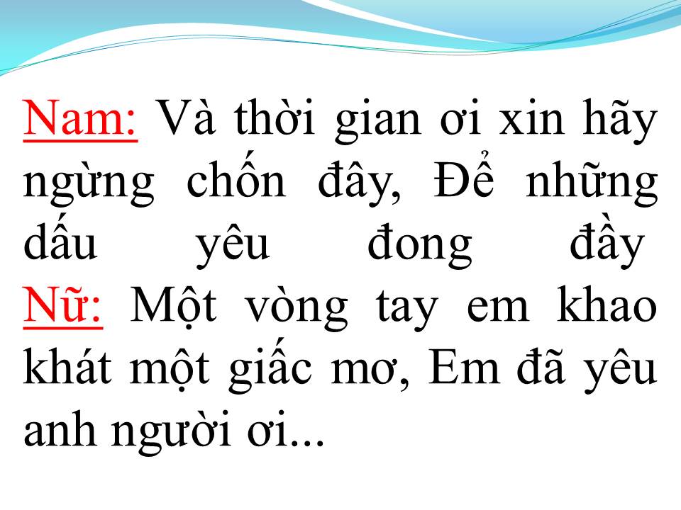 Lời bài hát NƠI TÌNH YÊU BẮT ĐẦU