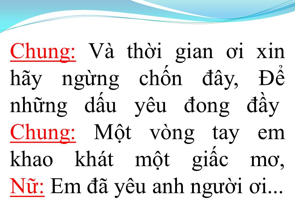 Lời bài hát NƠI TÌNH YÊU BẮT ĐẦU