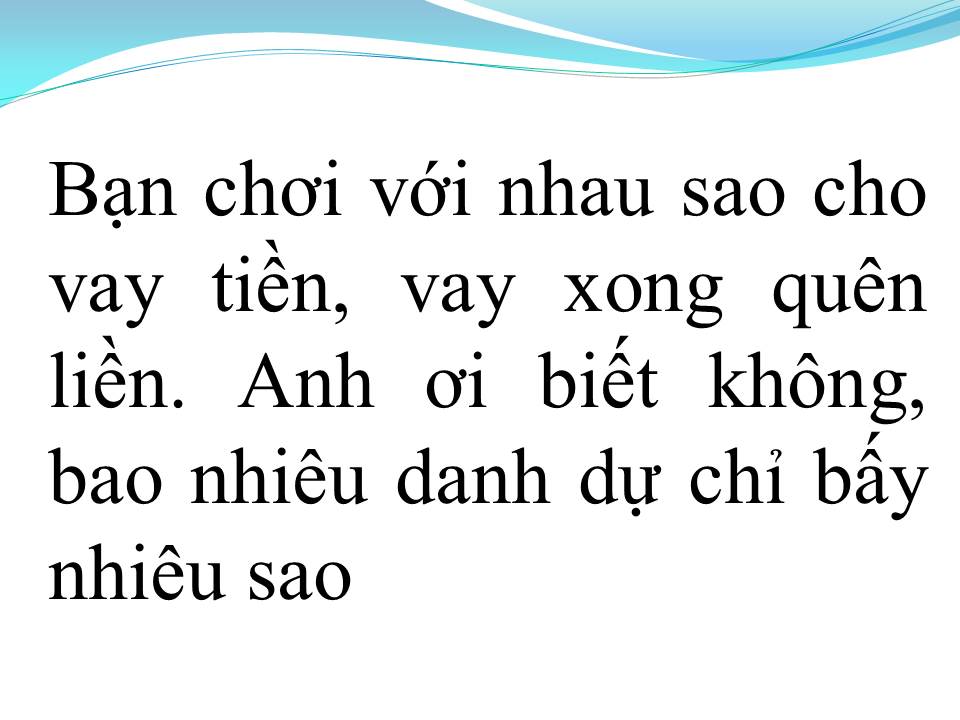 Lời bài hát CHO BẠN VAY TIỀN