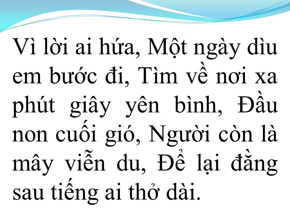 Lời bài hát CHỜ NGƯỜI NƠI ẤY