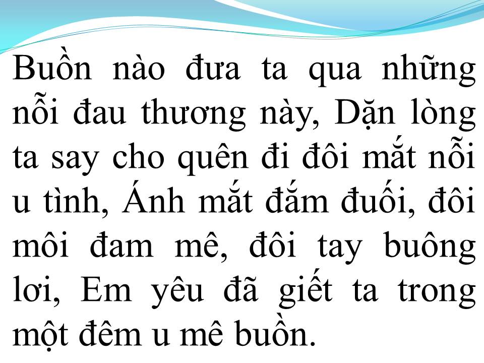Lời bài hát SAY TÌNH
