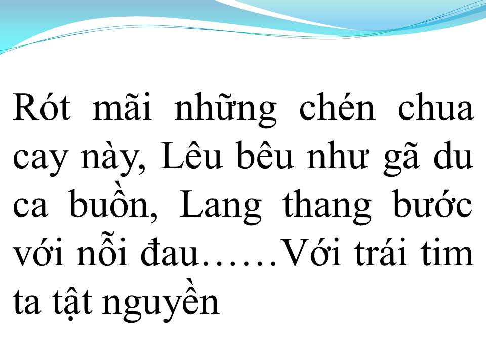 Lời bài hát SAY TÌNH