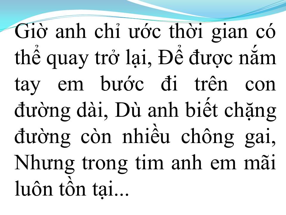Lời bài hát KẾT THÚC LÂU RỒI