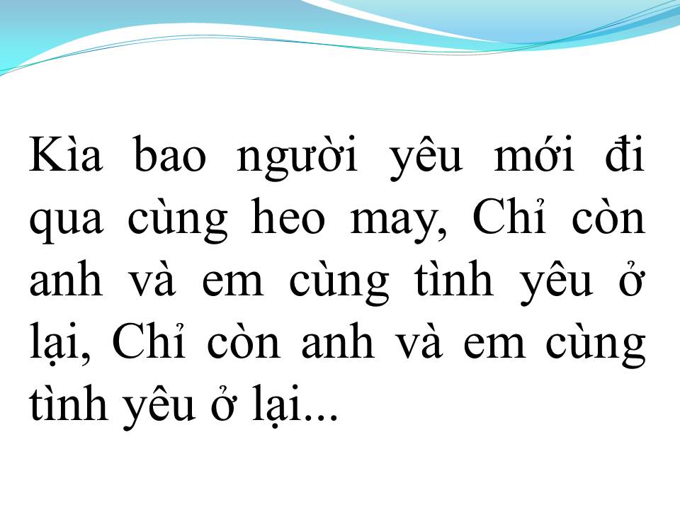 Lời bài hát THƯ TÌNH CUỐI MÙA THU