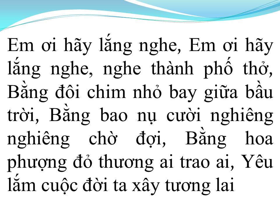 Lời bài hát THÀNH PHỐ TÌNH YÊU VÀ NỖI NHỚ