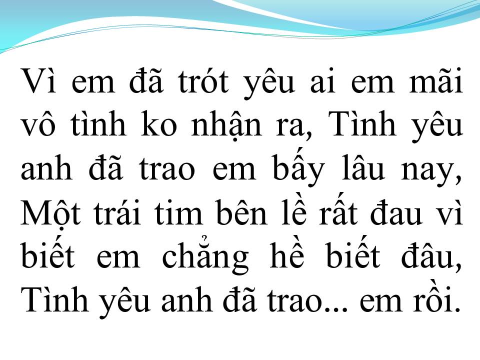 Lời bài hát TRÁI TIM BÊN LỀ