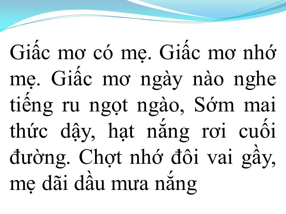 Lời bài hát MẸ YÊU ƠI