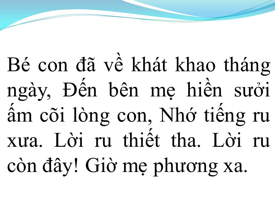 Lời bài hát MẸ YÊU ƠI