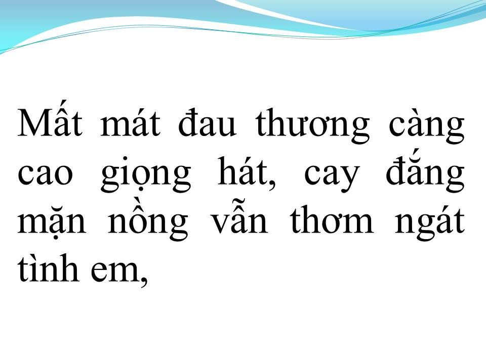 Lời bài hát DÒNG SÔNG QUÊ EM (TÂN CỔ)