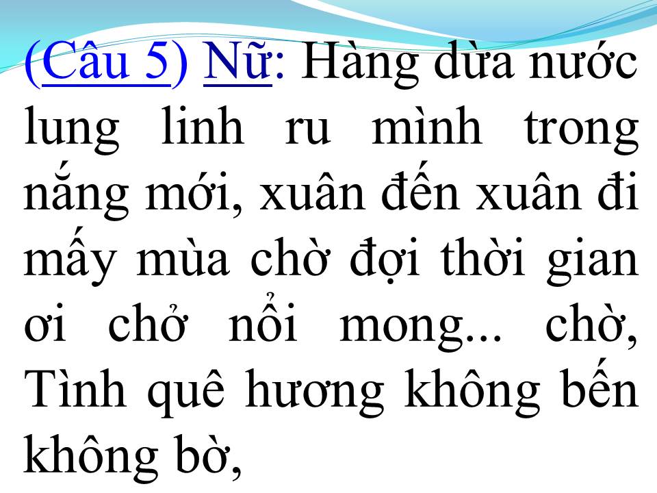 Lời bài hát DÒNG SÔNG QUÊ EM (TÂN CỔ)