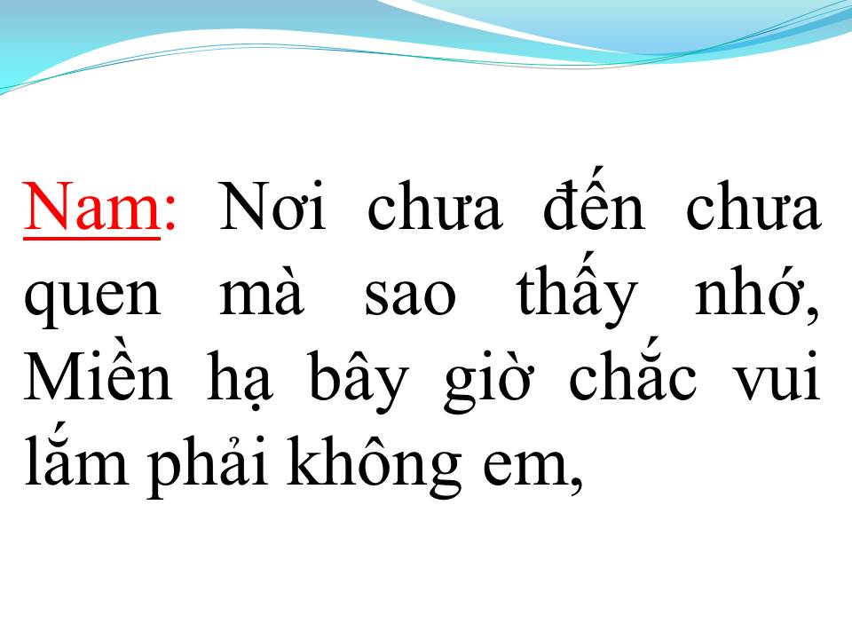 Lời bài hát DÒNG SÔNG QUÊ EM (TÂN CỔ)